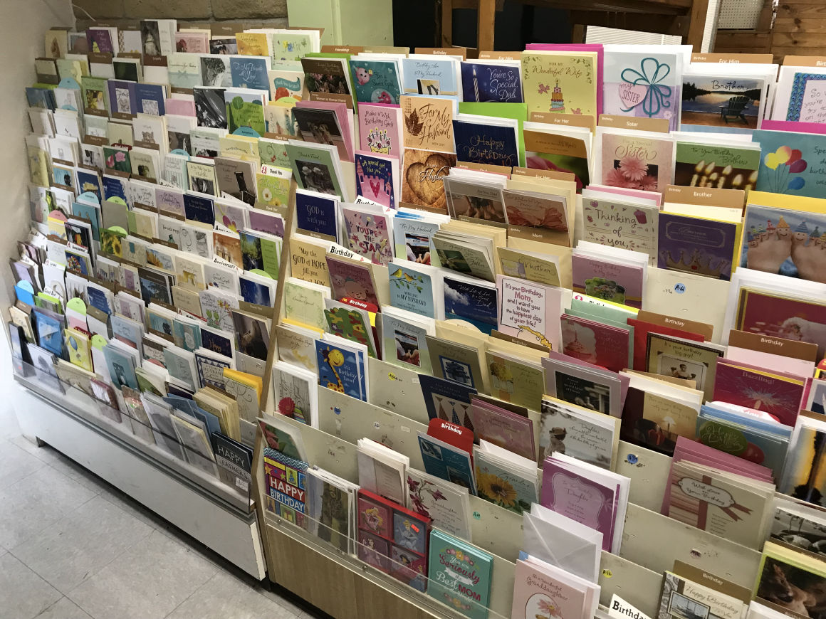 Great selection of greeting cards