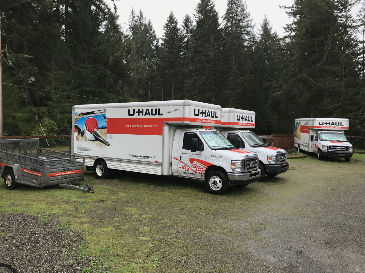 U-Haul truck and trailers, as well as a variety of garden and construction equipment are available for rent.